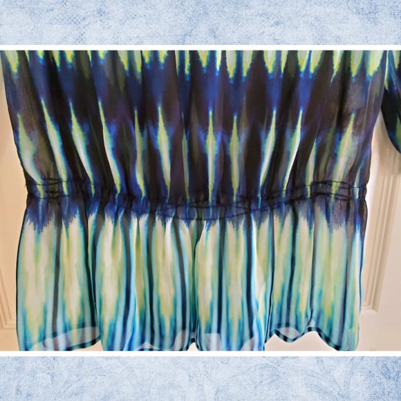 Chico's Semi Sheer Button Front Blouse - Picture 5 of 5